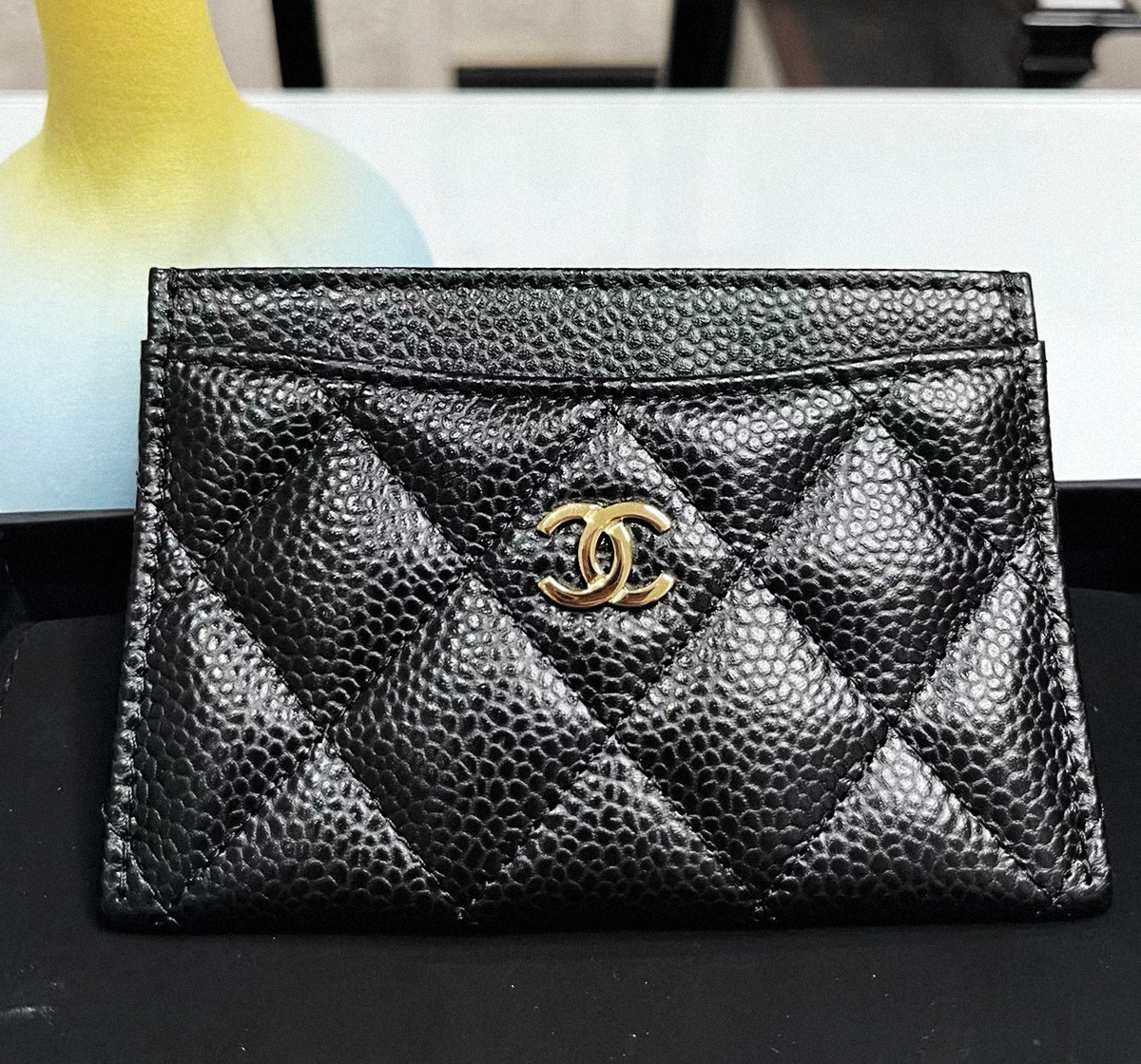 Chanel CF 黑金咭包
